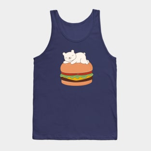 Kawaii Polar Bear Burger T-Shirt Tank Top